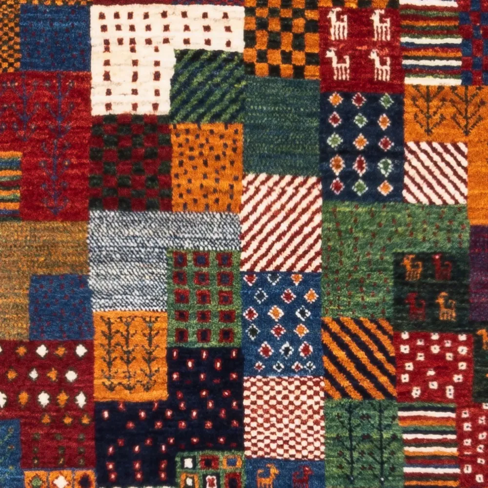 Gabbeh teppe - Loribaft persisk teppe - Royal - 124 x 85 cm - flerfarget