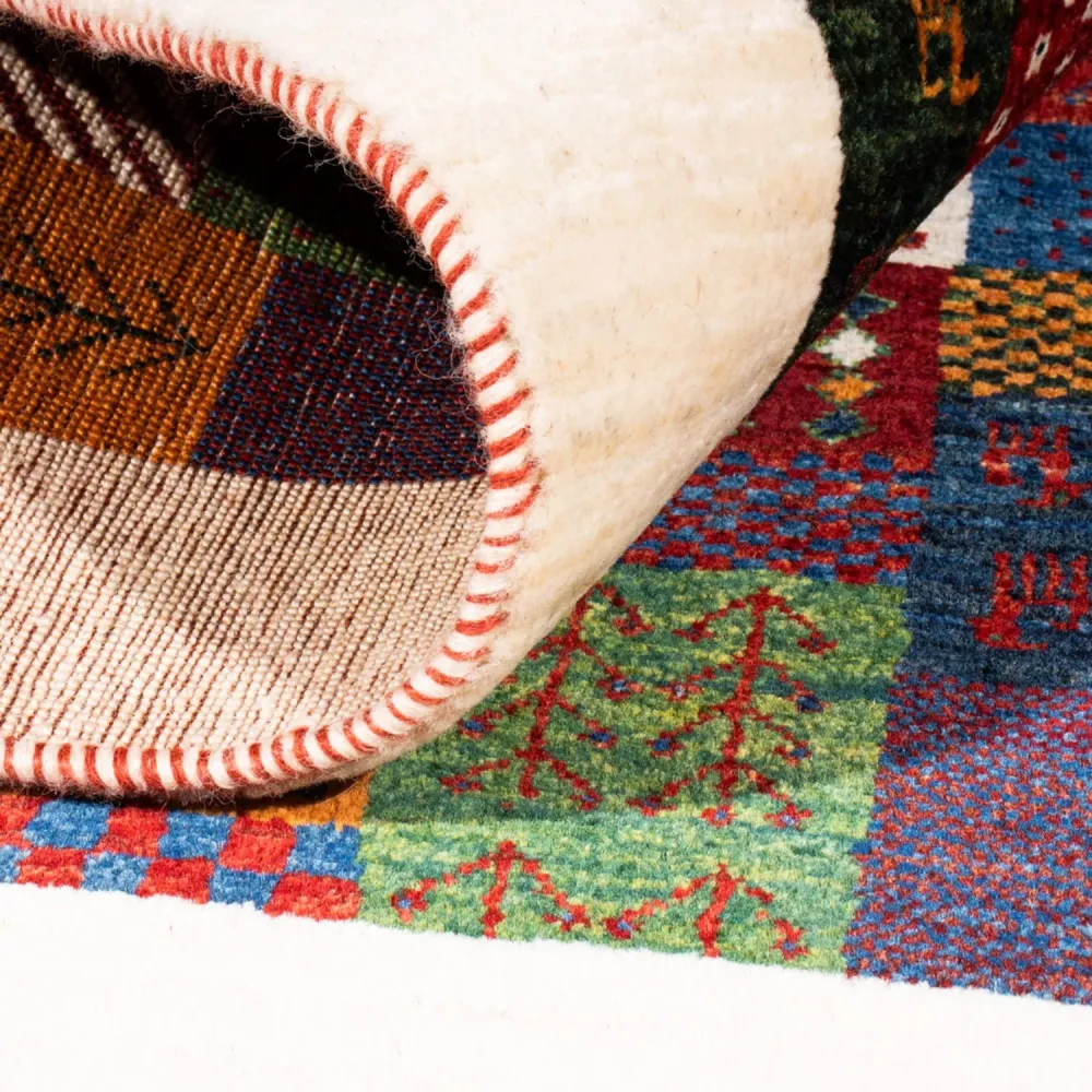 Gabbeh teppe - Loribaft persisk teppe - Royal - 124 x 85 cm - flerfarget