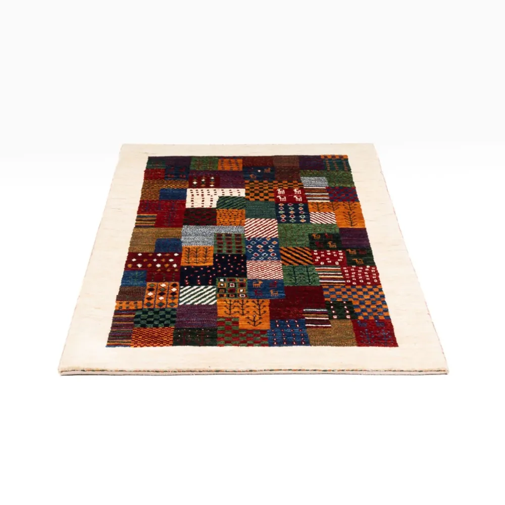 Gabbeh teppe - Loribaft persisk teppe - Royal - 124 x 85 cm - flerfarget