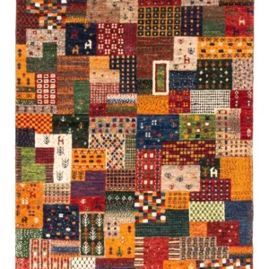 Gabbeh teppe - Loribaft persisk teppe - Royal - 130 x 86 cm - flerfarget