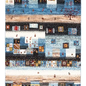 Gabbeh teppe - Loribaft persisk teppe - Royal - 141 x 87 cm - flerfarget