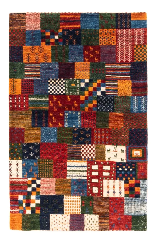Gabbeh teppe - Loribaft persisk teppe - Royal - 128 x 84 cm - flerfarget