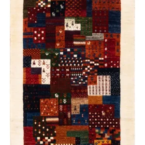 Gabbeh teppe - Loribaft persisk teppe - Royal - 134 x 84 cm - flerfarget