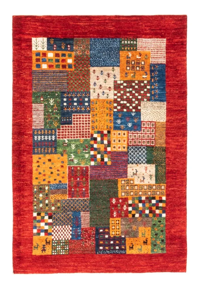 Gabbeh teppe - Loribaft persisk teppe - Royal - 126 x 86 cm - flerfarget