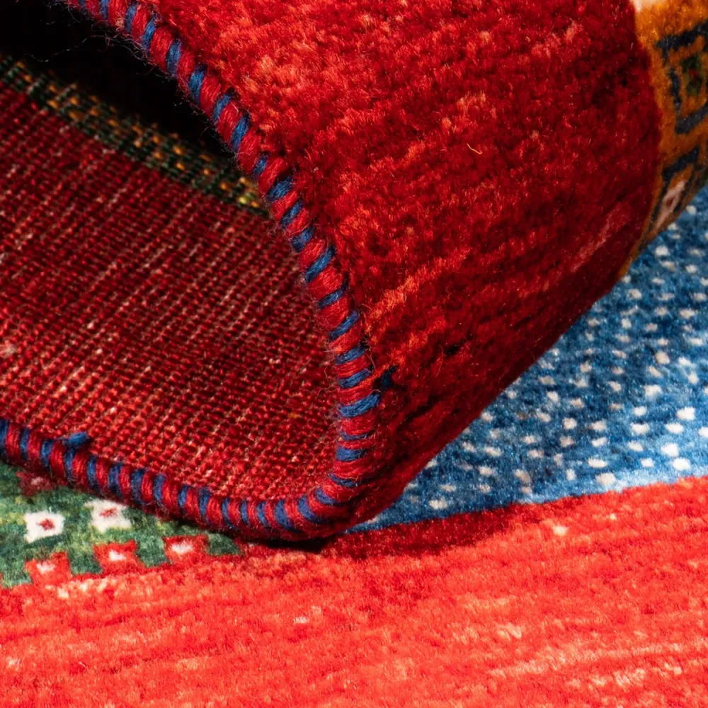 Gabbeh teppe - Loribaft persisk teppe - Royal - 126 x 86 cm - flerfarget