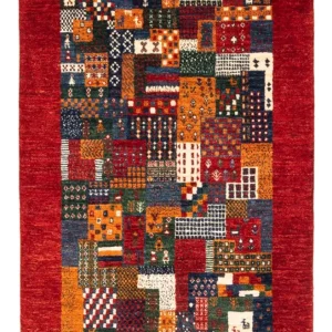 Gabbeh teppe - Loribaft persisk teppe - Royal - 122 x 82 cm - flerfarget