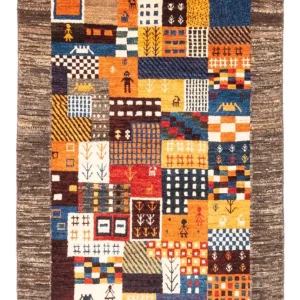 Gabbeh teppe - Loribaft persisk teppe - Royal - 120 x 83 cm - flerfarget