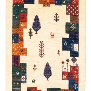 Gabbeh teppe - Loribaft persisk teppe - Royal - 130 x 85 cm - flerfarget