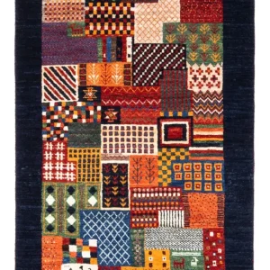 Gabbeh teppe - Loribaft persisk teppe - Royal - 123 x 84 cm - flerfarget