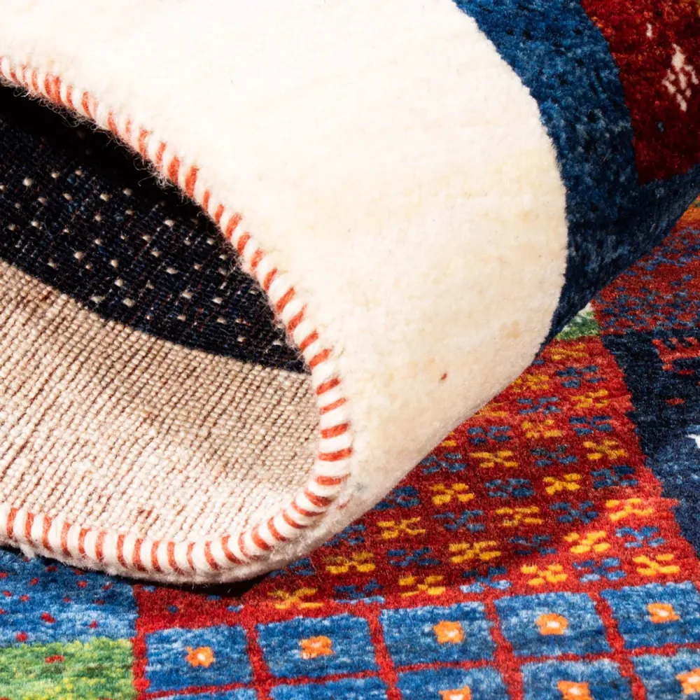 Gabbeh teppe - Loribaft persisk teppe - Royal - 134 x 84 cm - flerfarget
