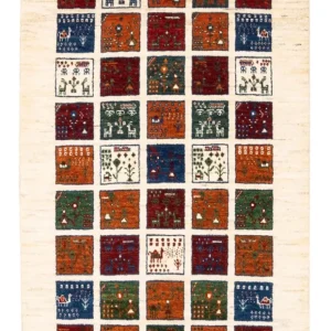 Gabbeh teppe - Loribaft persisk teppe - Royal - 132 x 84 cm - flerfarget