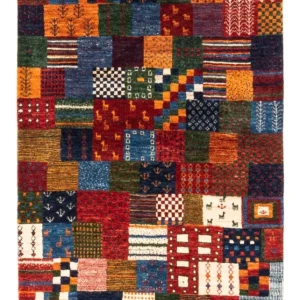 Gabbeh teppe - Loribaft persisk teppe - Royal - 128 x 84 cm - flerfarget