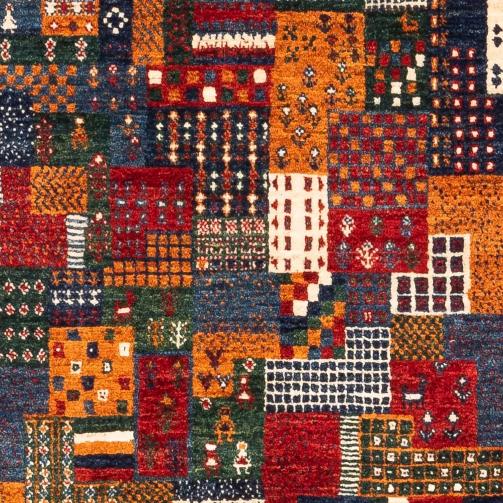 Gabbeh teppe - Loribaft persisk teppe - Royal - 122 x 82 cm - flerfarget