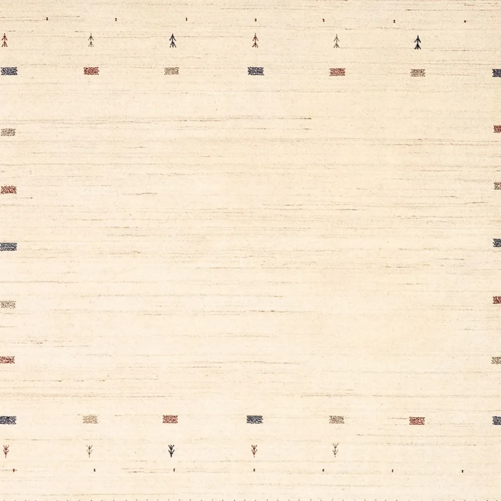 Gabbeh teppe - Loribaft persisk teppe square - 255 x 255 cm - beige