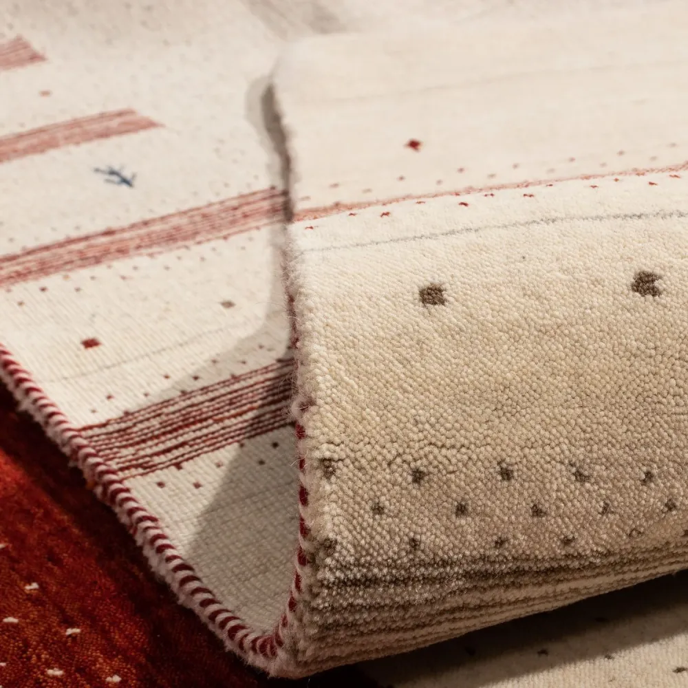 Gabbeh teppe - Loribaft persisk teppe square - 255 x 255 cm - beige