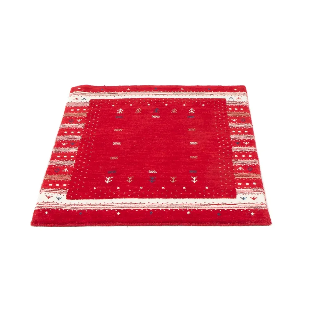 Gabbeh teppe - Loribaft Softy - 90 x 60 cm - rød