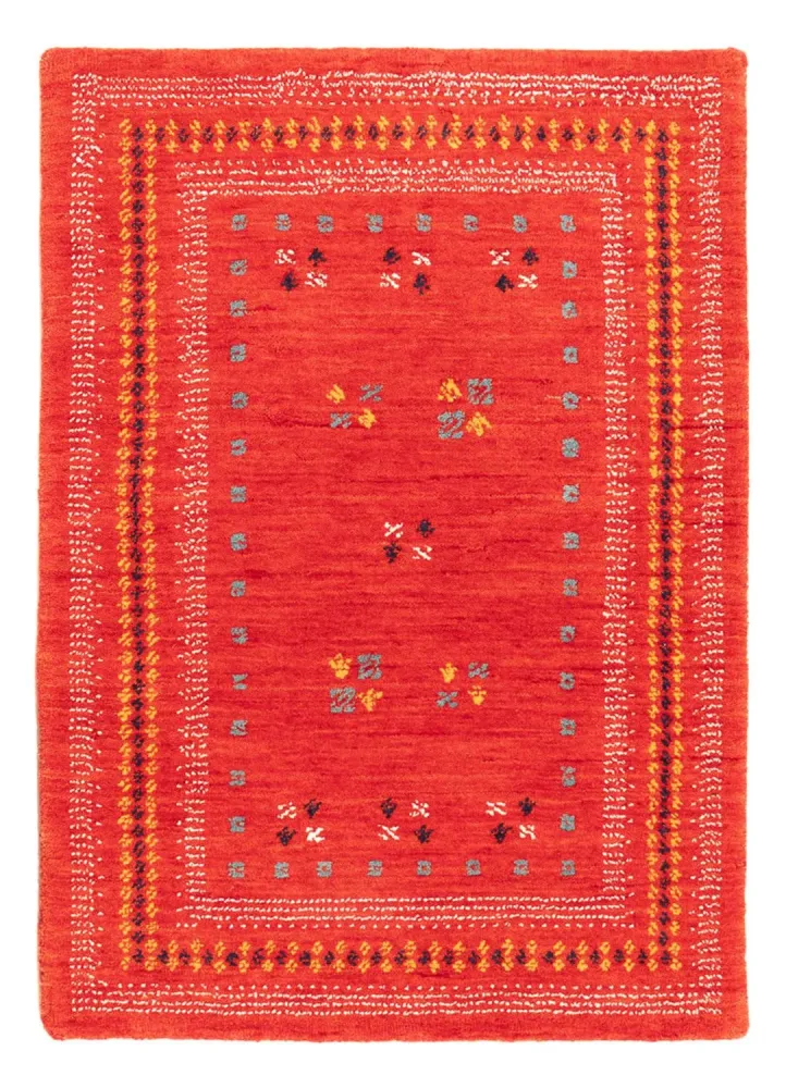 Gabbeh teppe - Loribaft Softy - 90 x 60 cm - rød