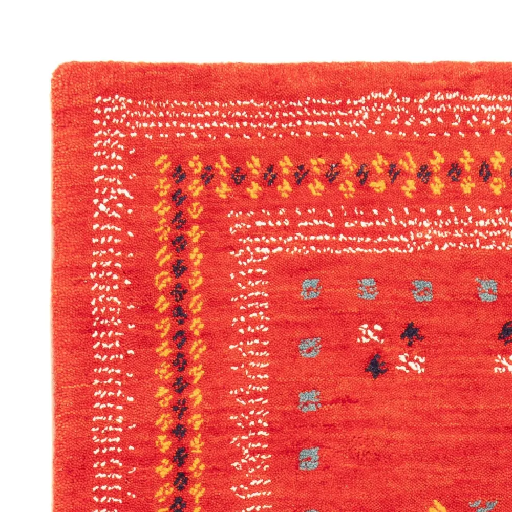 Gabbeh teppe - Loribaft Softy - 90 x 60 cm - rød