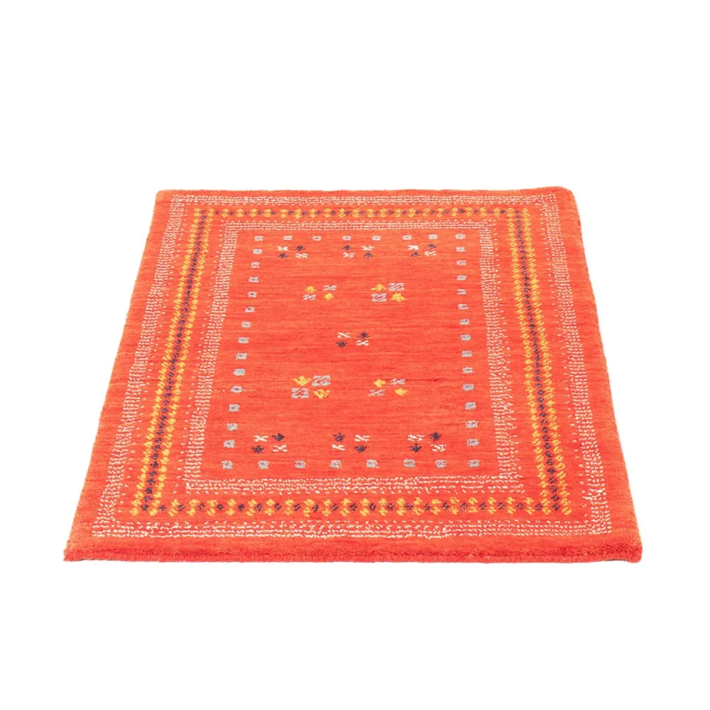 Gabbeh teppe - Loribaft Softy - 90 x 60 cm - rød