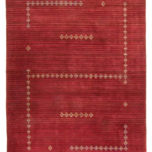 Gabbeh teppe - Loribaft Softy - 240 x 170 cm - mørk rød