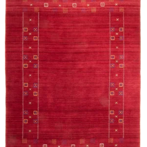 Gabbeh teppe - Loribaft Softy - 240 x 170 cm - mørk rød