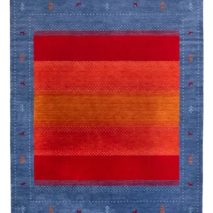 Gabbeh teppe - Loribaft Softy - 240 x 170 cm - blå