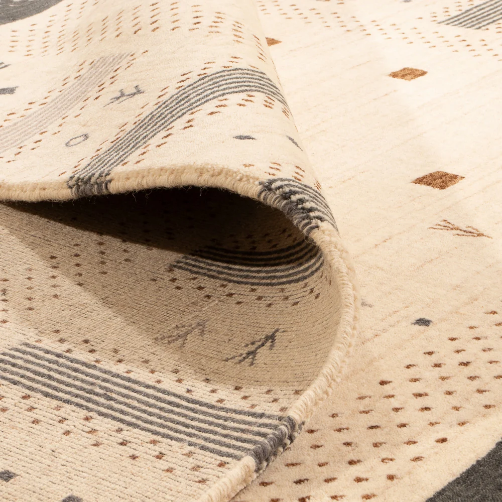 Gabbeh teppe - Loribaft Softy - 240 x 170 cm - grå