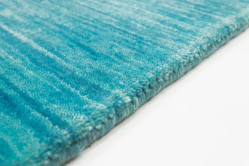 Gabbeh teppe - Loribaft Softy - 400 x 300 cm - turkis