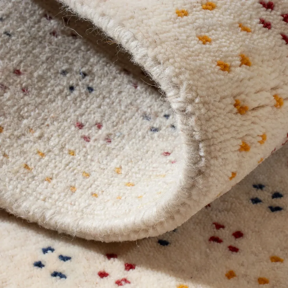 Gabbeh teppe - Loribaft Softy - 90 x 60 cm - beige