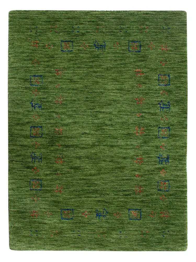 Gabbeh teppe - Loribaft Softy - 90 x 60 cm - karamell