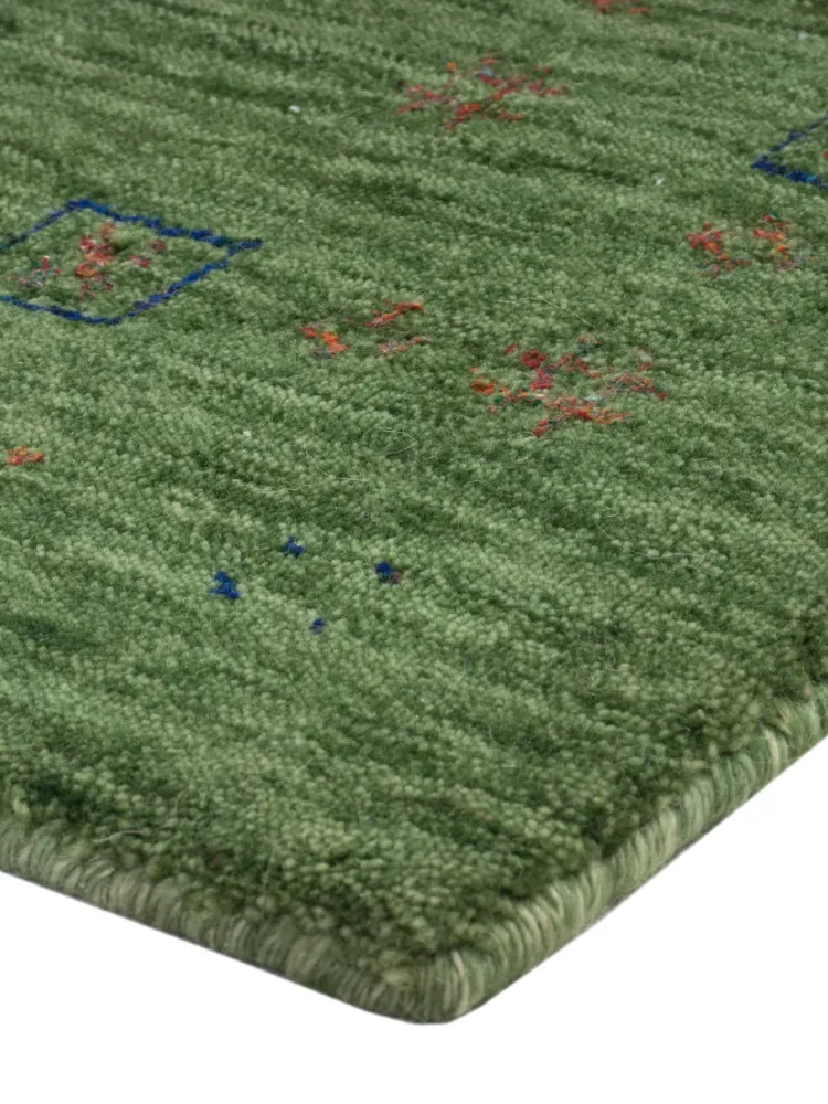 Gabbeh teppe - Loribaft Softy - 90 x 60 cm - karamell