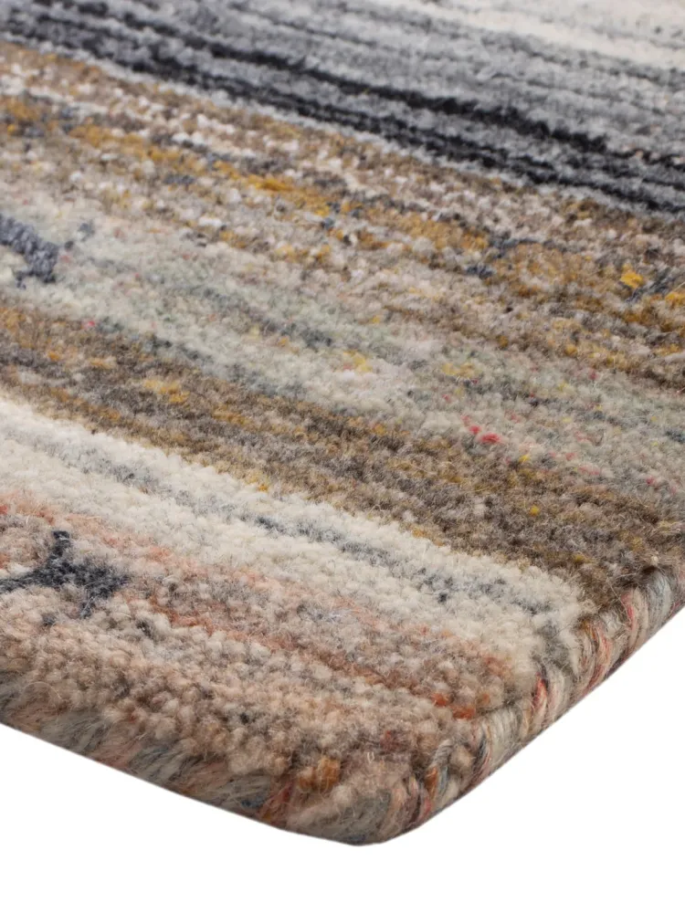 Gabbeh teppe - Loribaft Softy - 90 x 60 cm - karamell