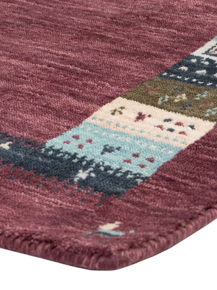 Gabbeh teppe - Loribaft Softy - 90 x 60 cm - karamell