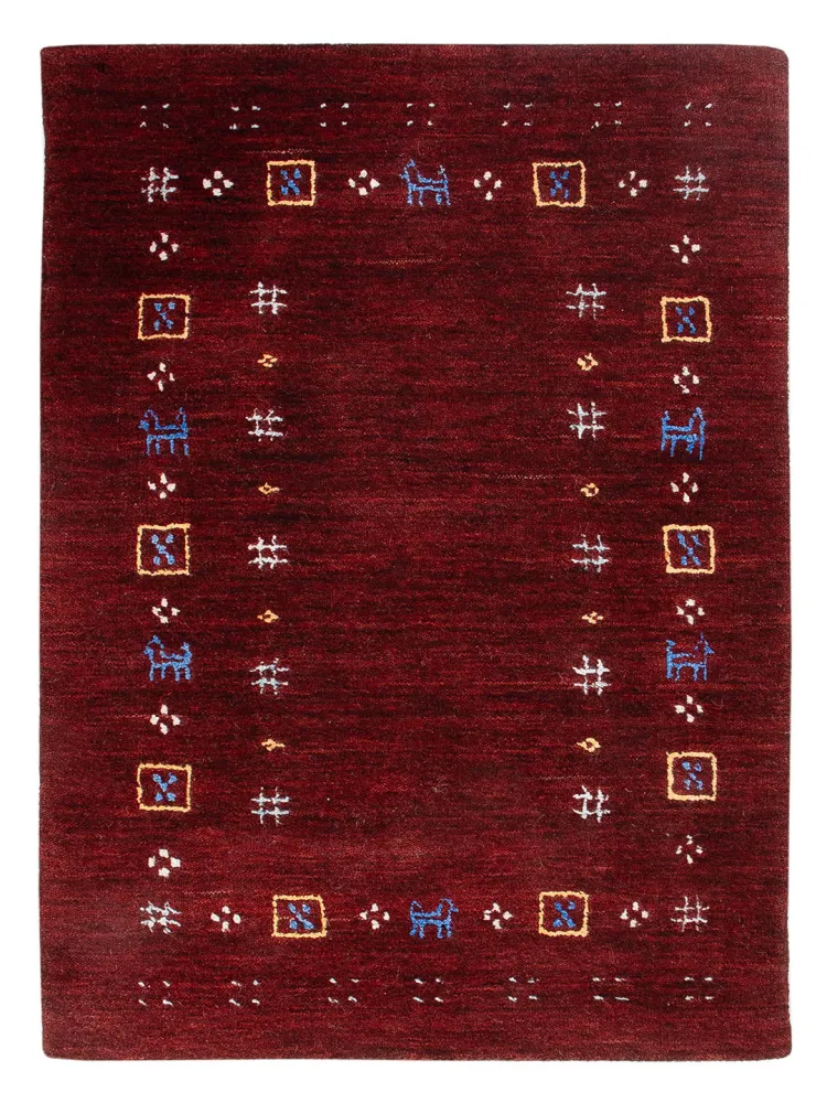 Gabbeh teppe - Loribaft Softy - 90 x 60 cm - karamell