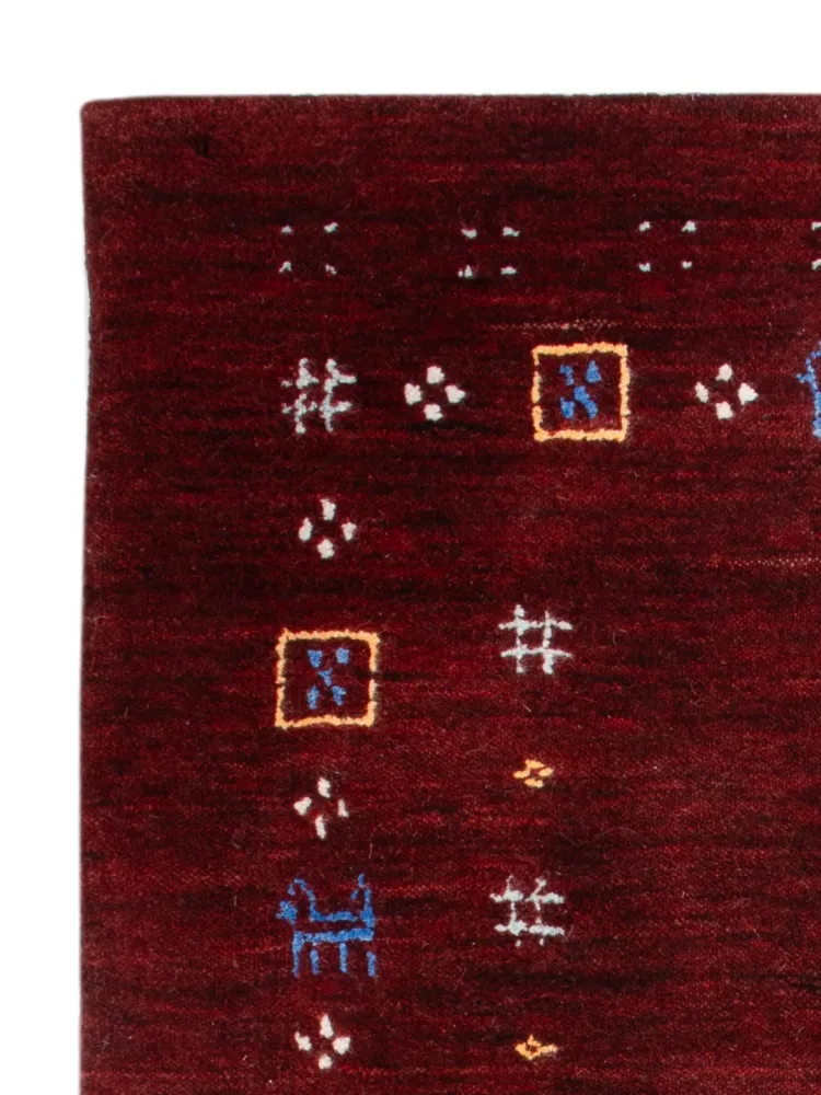 Gabbeh teppe - Loribaft Softy - 90 x 60 cm - karamell