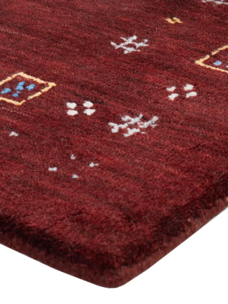 Gabbeh teppe - Loribaft Softy - 90 x 60 cm - karamell