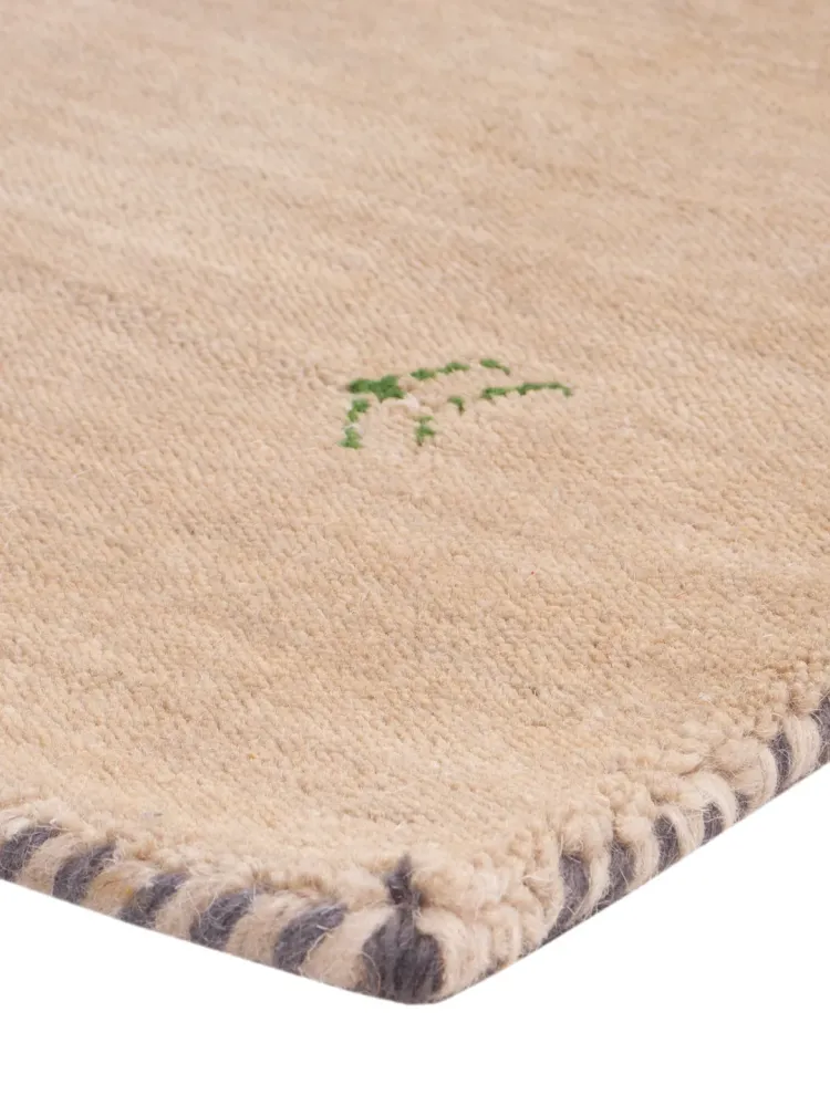 Gabbeh teppe - Loribaft Softy - 90 x 60 cm - karamell