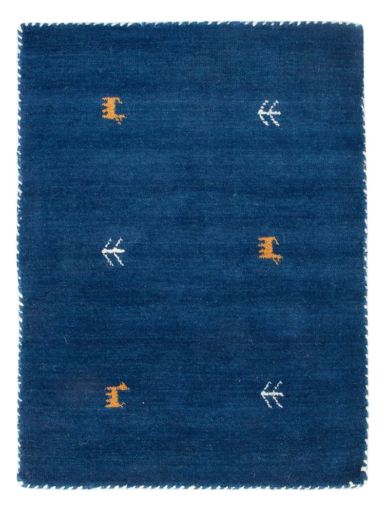 Gabbeh teppe - Loribaft Softy - 90 x 60 cm - karamell
