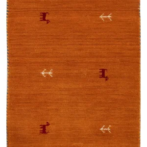 Gabbeh teppe - Loribaft Softy - 90 x 60 cm - karamell