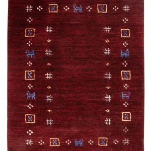 Gabbeh teppe - Loribaft Softy - 90 x 60 cm - karamell