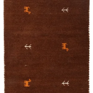 Gabbeh teppe - Loribaft Softy - 90 x 60 cm - karamell