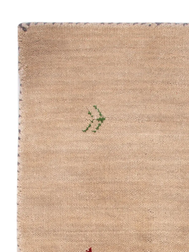 Gabbeh teppe - Loribaft Softy - 90 x 60 cm - karamell