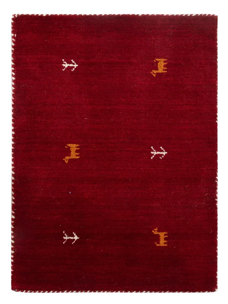 Gabbeh teppe - Loribaft Softy - 90 x 60 cm - karamell