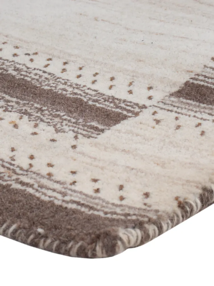 Gabbeh teppe - Loribaft Softy - 90 x 60 cm - karamell