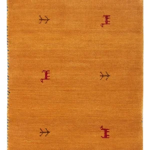 Gabbeh teppe - Loribaft Softy - 90 x 60 cm - karamell