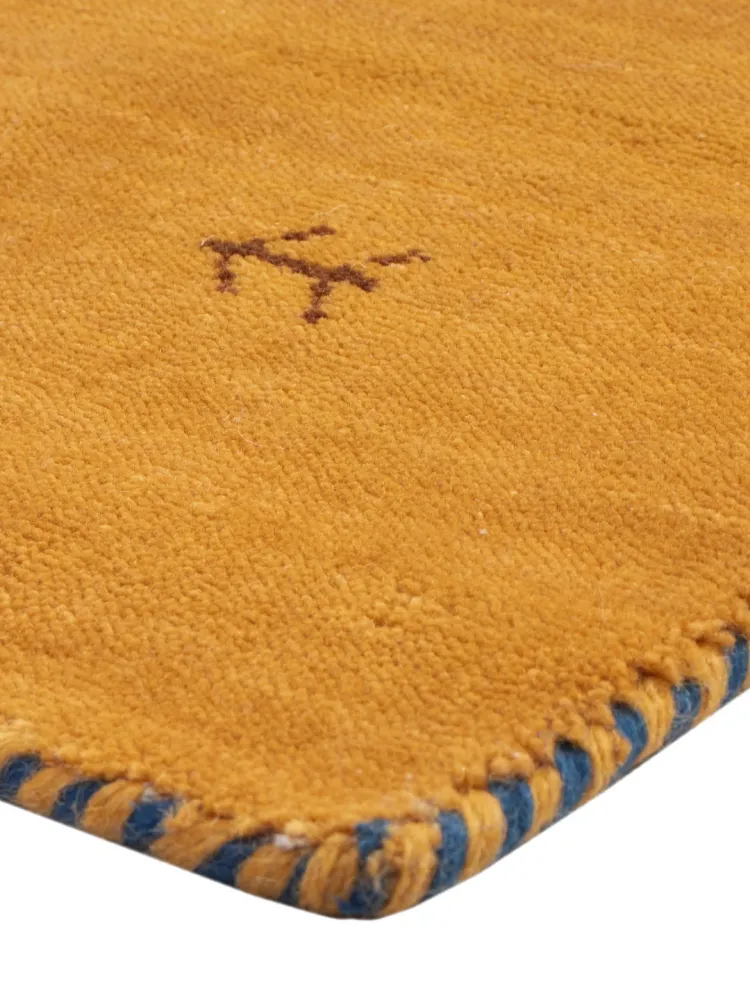 Gabbeh teppe - Loribaft Softy - 90 x 60 cm - karamell