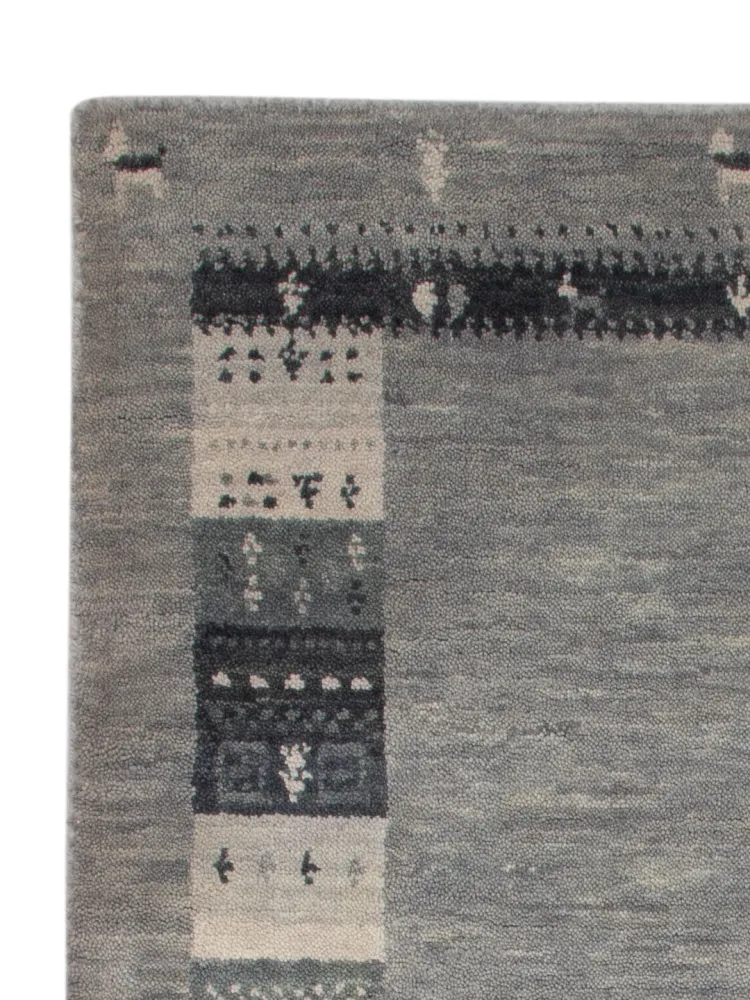 Gabbeh teppe - Loribaft Softy - 90 x 60 cm - karamell