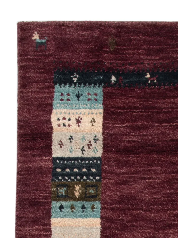 Gabbeh teppe - Loribaft Softy - 90 x 60 cm - karamell