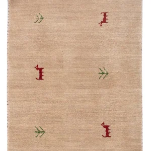 Gabbeh teppe - Loribaft Softy - 90 x 60 cm - karamell