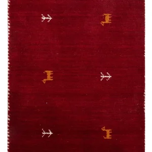 Gabbeh teppe - Loribaft Softy - 90 x 60 cm - karamell